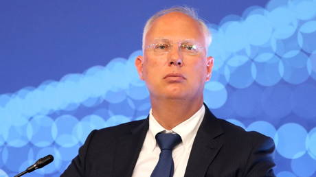 FILE PHOTO: Russian presidential aide Kirill Dmitriev attending the  St. Petersburg International Economic Forum.