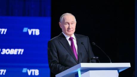 FILE PHOTO: Russian President Vladimir Putin.